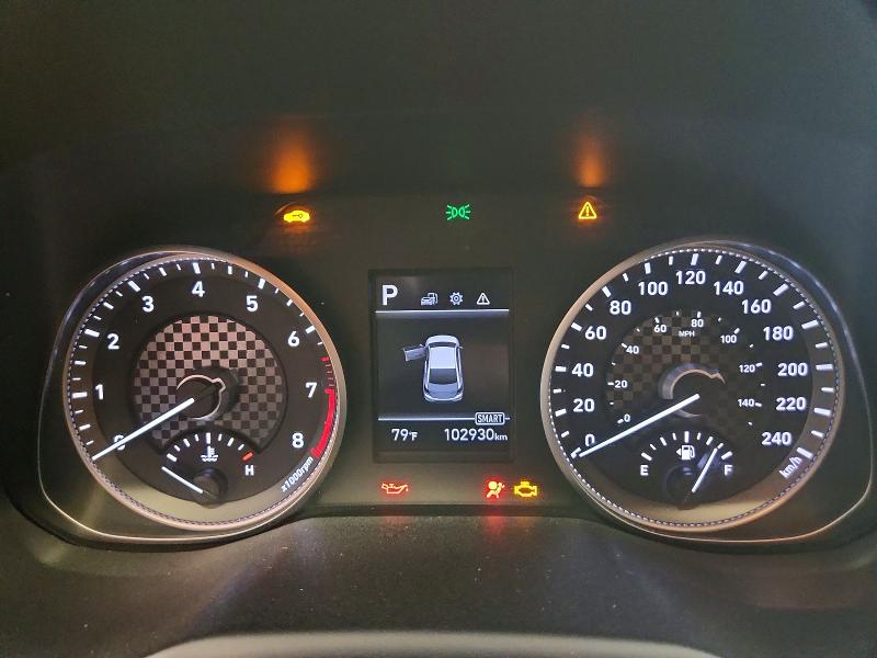 2020 Hyundai Elantra VIN KMHD84LF9LU912247 COPART salvage auction — FRONT END, ON - PERMIT SALVAGE, sold $850 on 2026-07-14 (photo 9)