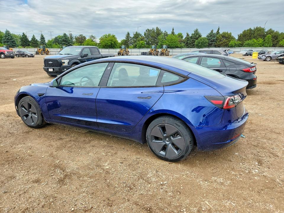 2023 Tesla Model 3 VIN 5YJ3E1EA7PF680318 COPART salvage auction — REAR END, Il - Salvage Certificate, sold $8,700 on 2026-07-07 (photo 2)