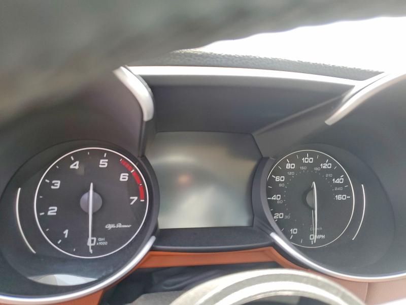 2021 Alfa romeo Giulia VIN ZARFAMBN0M7640249 COPART salvage auction — FRONT END, Tx - Salvage Vehicle Title, sold $2,350 on 2026-07-17 (photo 9)