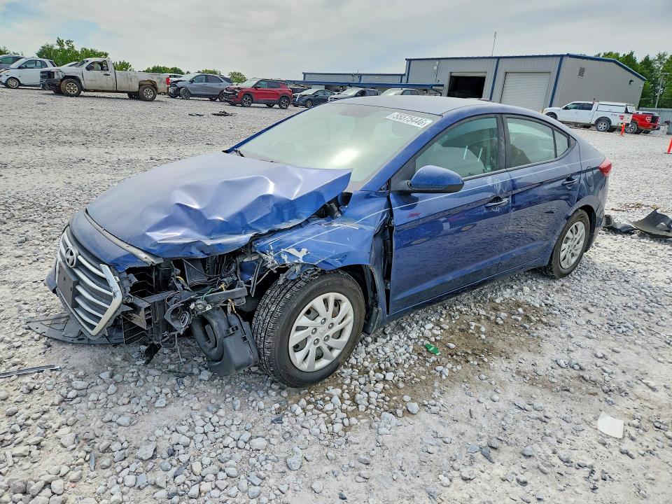 2017 Hyundai Elantra VIN 5NPD74LF0HH039884 COPART salvage auction — FRONT END, MI - CERTIFICATE OF TITLE, sold $900 on 2026-07-09 (photo 1)