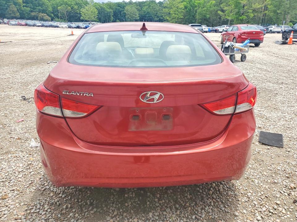 2013 Hyundai Elantra VIN KMHDH4AE8DU776544 COPART salvage auction — FRONT END, Nc - Dealer Only Clean Title, sold $250 on 2026-07-06 (photo 6)