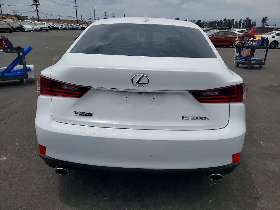 2016 Lexus Is VIN JTHBA1D29G5025174 COPART salvage auction — FRONT END, Ca - Salvage Certificate, sold $5,300 on 2026-07-08 (photo 6)