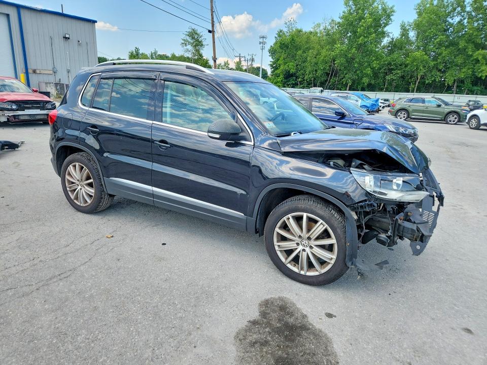 2012 Volkswagen Tiguan VIN WVGBV7AX1CW515617 COPART salvage auction — FRONT END, Ma - Cert Of Title-Reconstrctd Coll, sold $450 on 2026-07-08 (photo 4)