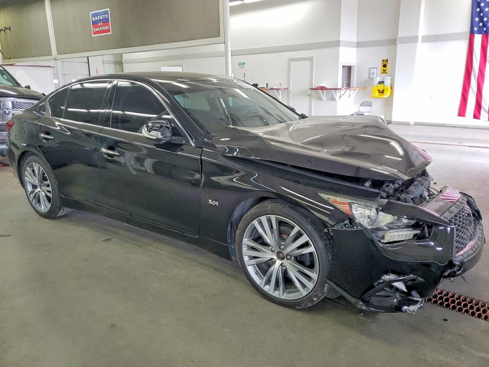 2018 Infiniti Q50 VIN JN1EV7AR6JM611922 COPART salvage auction — FRONT END, Wa - Bill Of Sale, sold $2,050 on 2026-07-17 (photo 4)