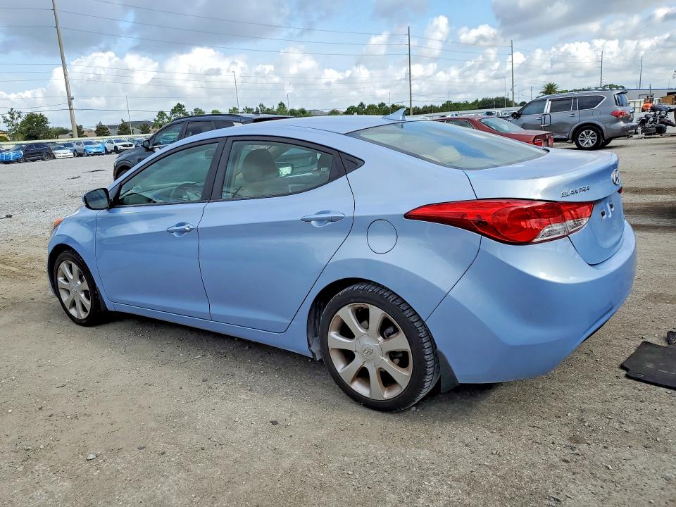 2012 Hyundai Elantra VIN KMHDH4AE3CU471340 COPART salvage auction — REAR END, Fl - Cert Of Title Slvg Rebuildable, sold $3,000 on 2026-07-17 (photo 2)