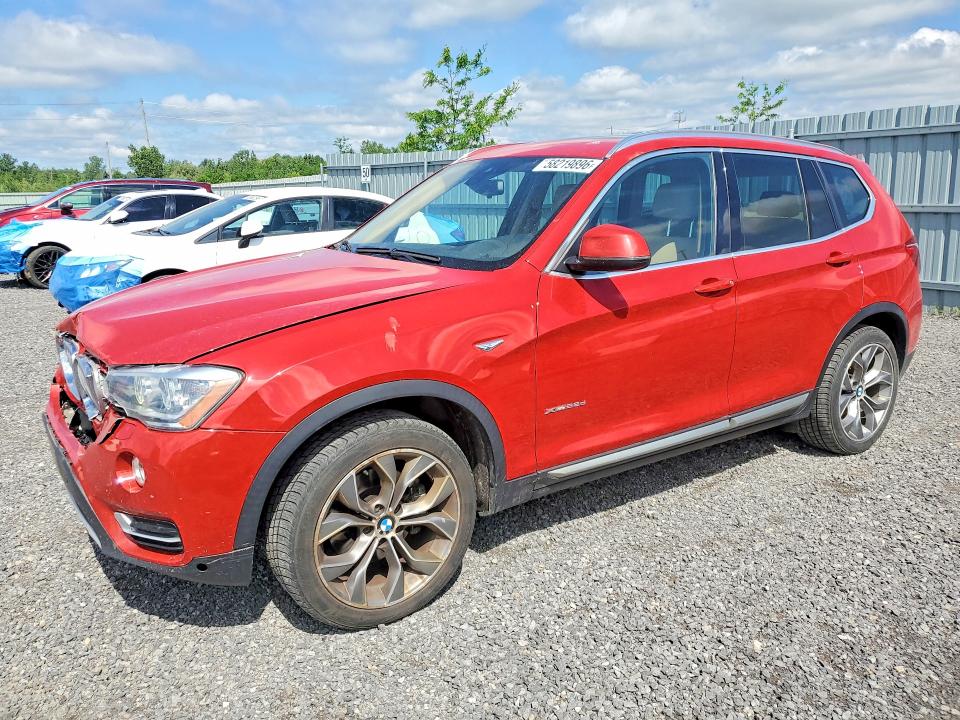 2015 BMW X3 VIN 5UXWY3C56F0E96749 COPART salvage auction — FRONT END, On - Permit Salvage, sold $4,300 on 2026-07-07 (photo 1)