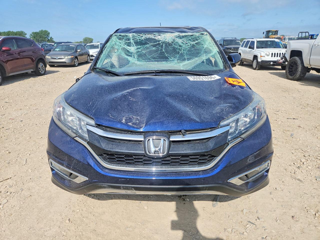 2015 Honda CR-V VIN 5J6RM4H54FL092573 COPART salvage auction — Front End, KS - CERT OF TITLE-SALVAGE, sold $2,700 on 2026-07-07 (photo 5)