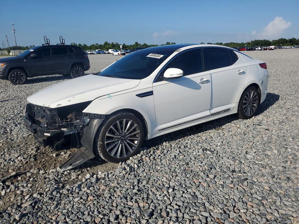 2013 Kia Optima VIN 5XXGR4A68DG161571 COPART salvage auction — FRONT END, Fl - Certificate Of Destruction, sold $850 on 2026-07-10 (photo 1)