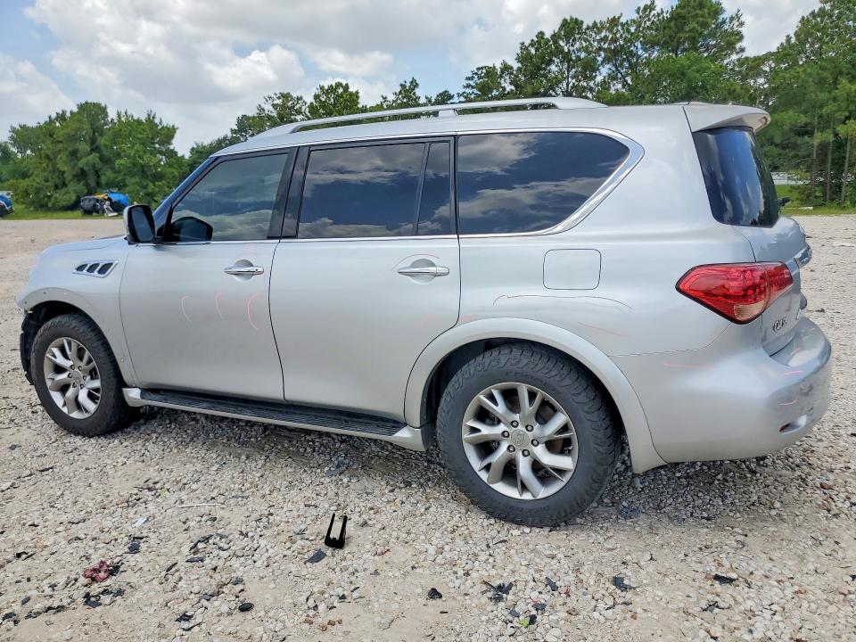 2011 Infiniti Qx56 VIN JN8AZ2NE5B9001836 COPART salvage auction — FRONT END, Tx - Certificate Of Title, sold $2,150 on 2026-07-31 (photo 2)