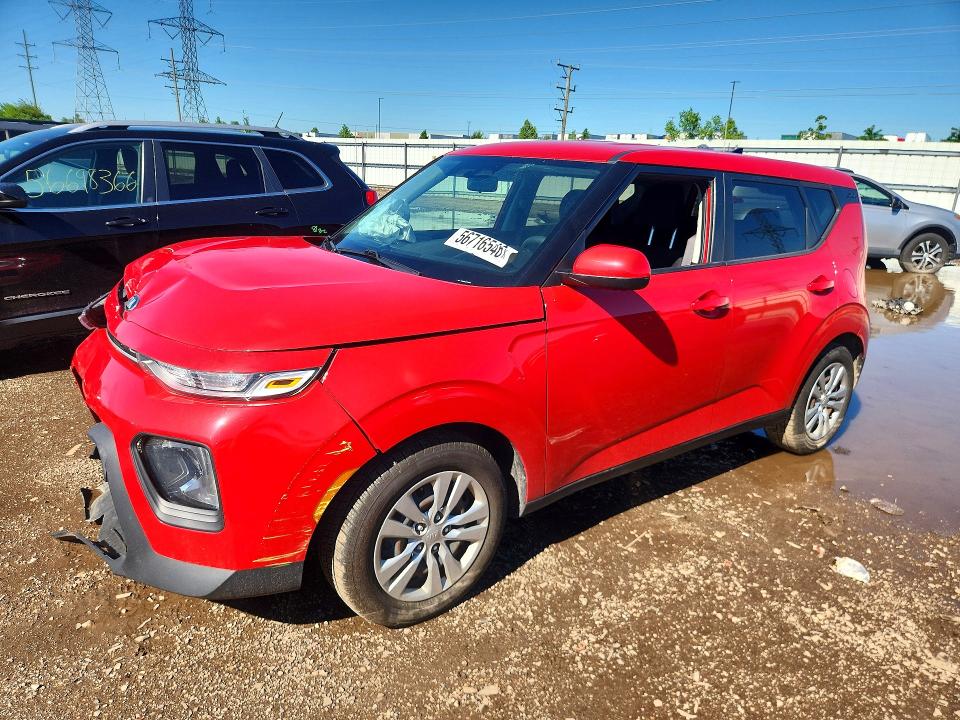 2021 Kia Soul VIN KNDJ23AU2M7759750 COPART salvage auction — FRONT END, Il - Salvage Certificate, sold $1,200 on 2026-07-28 (photo 1)
