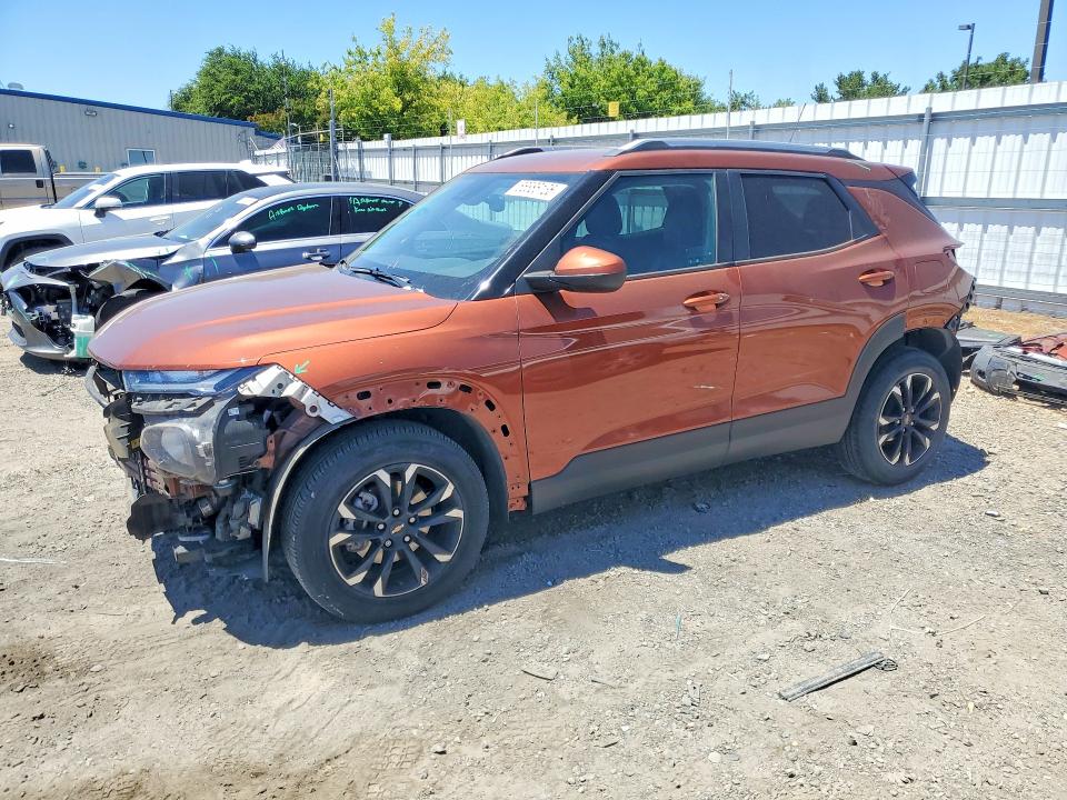 2021 Chevrolet Trailblazer VIN KL79MPS2XMB100651 COPART salvage auction — FRONT END, Ca - Salvage Certificate, sold $3,150 on 2026-07-09 (photo 1)
