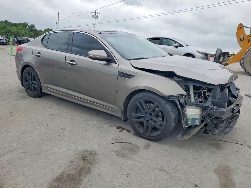 2013 Kia Optima VIN 5XXGR4A62DG215849 COPART salvage auction — FRONT END, Tn - Salvage Certificate, sold $600 on 2026-07-13 (photo 4)