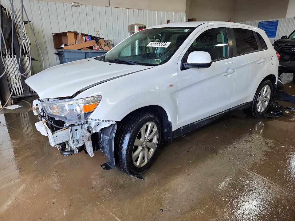 2015 Mitsubishi Outlander VIN 4A4AR3AW9FE036837 COPART salvage auction — FRONT END, Il - Salvage Certificate, sold $1,250 on 2026-07-23 (photo 1)