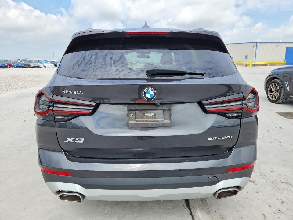 2023 BMW X3 VIN 5UX43DP09P9N89530 COPART salvage auction — FRONT END, Tx - Certificate Of Title, sold $175 on 2026-07-28 (photo 6)