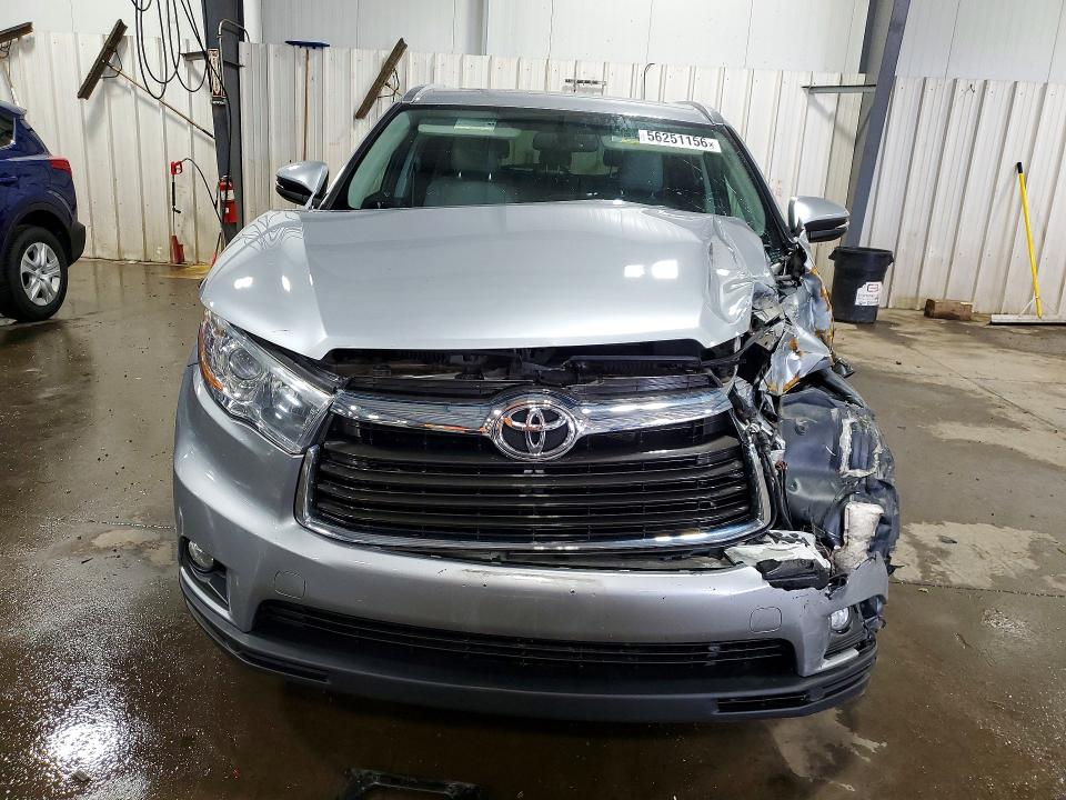 2016 Toyota Highlander VIN 5TDJKRFH2GS305748 COPART salvage auction — FRONT END, Mn - Cert Of Title-Salvage, sold $250 on 2026-07-28 (photo 5)