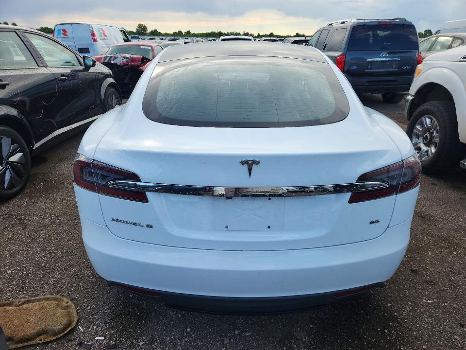 2014 Tesla Model s VIN 5YJSA1H15EFP45747 COPART salvage auction — FRONT END, Il - Salvage Certificate, sold $4,100 on 2026-07-21 (photo 6)
