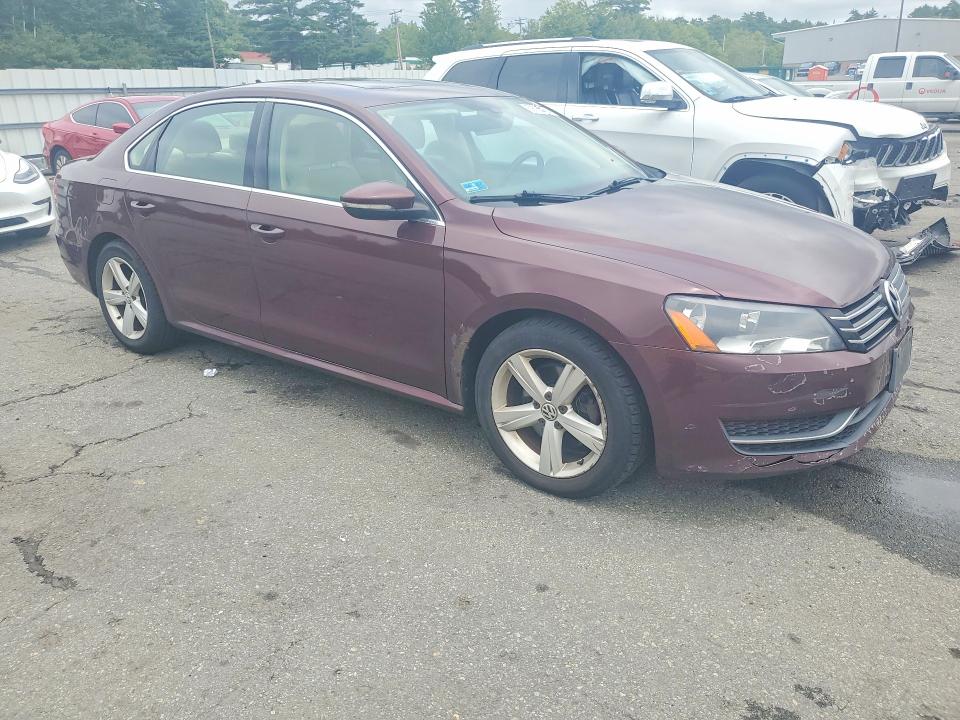 2012 Volkswagen Passat VIN 1VWBP7A34CC030589 COPART salvage auction — FRONT END, Ri - Salvage Certificate Of Title, sold $125 on 2026-07-28 (photo 4)