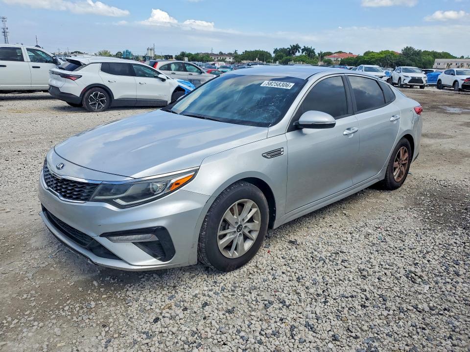 2019 Kia Optima VIN 5XXGT4L34KG280347 COPART salvage auction — MINOR DENT/SCRATCHES, Fl - Certificate Of Title (P), sold $1,000 on 2026-07-07 (photo 1)
