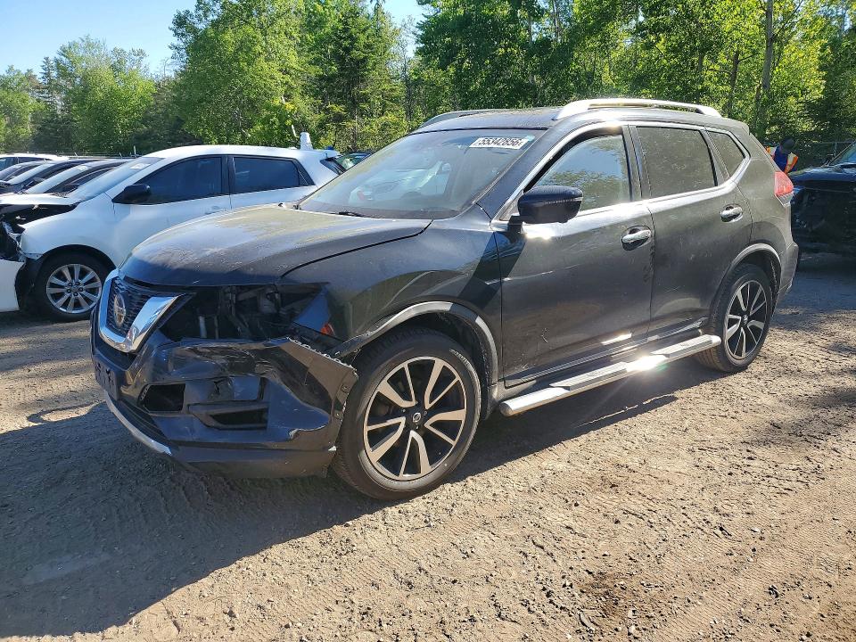 2018 Nissan Rogue VIN JN8AT2MV2JW352223 COPART salvage auction — FRONT END, On - Permit No Brand - Unfit, sold $1,300 on 2026-07-30 (photo 1)