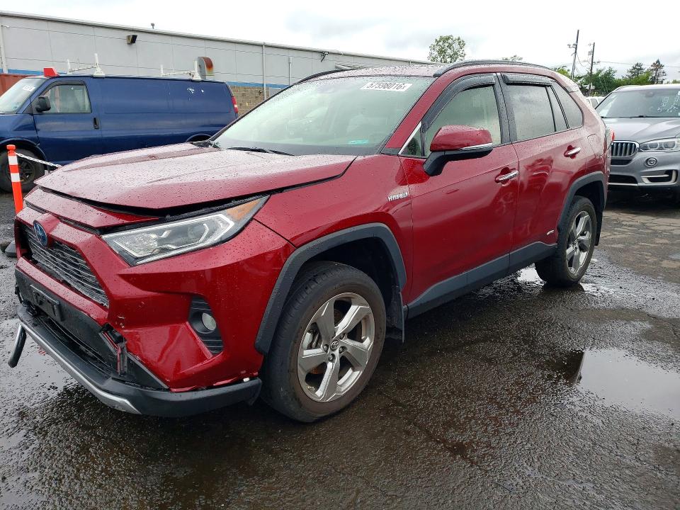 2019 Toyota Rav 4 VIN JTMDWRFV4KD013921 COPART salvage auction — FRONT END, Ct - Cert Of Title-Salvage, sold $9,000 on 2026-07-17 (photo 1)