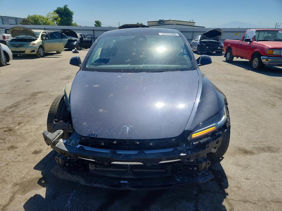 2024 Tesla Model 3 VIN 5YJ3E1ET5RF806969 COPART salvage auction — FRONT END, Ca - Salvage Certificate, sold $18,700 on 2026-07-31 (photo 5)
