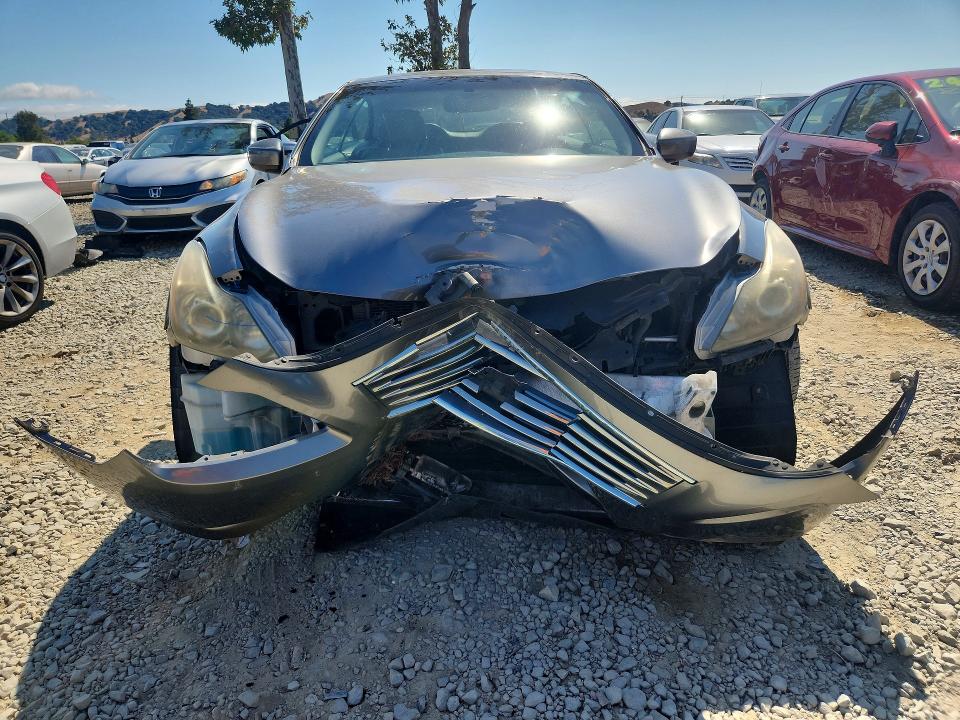 2011 Infiniti G37 VIN JN1CV6FE1BM952041 COPART salvage auction — FRONT END, CA - SALVAGE CERTIFICATE, sold $1,000 on 2026-07-28 (photo 5)