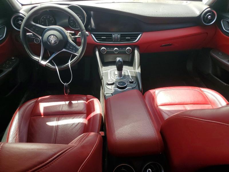 2017 Alfa romeo Giulia VIN ZARFAEBNXH7556175 COPART salvage auction — Burn Engine, CA - NON-REPAIRABLE VEHICLE CERT, sold $1,800 on 2026-08-18 (photo 8)