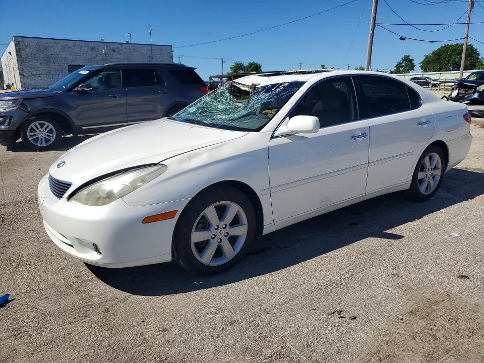 2005 Lexus ES VIN JTHBA30G955112552 COPART salvage auction — ROOF, Il - Salvage Certificate, sold $700 on 2026-07-17 (photo 1)