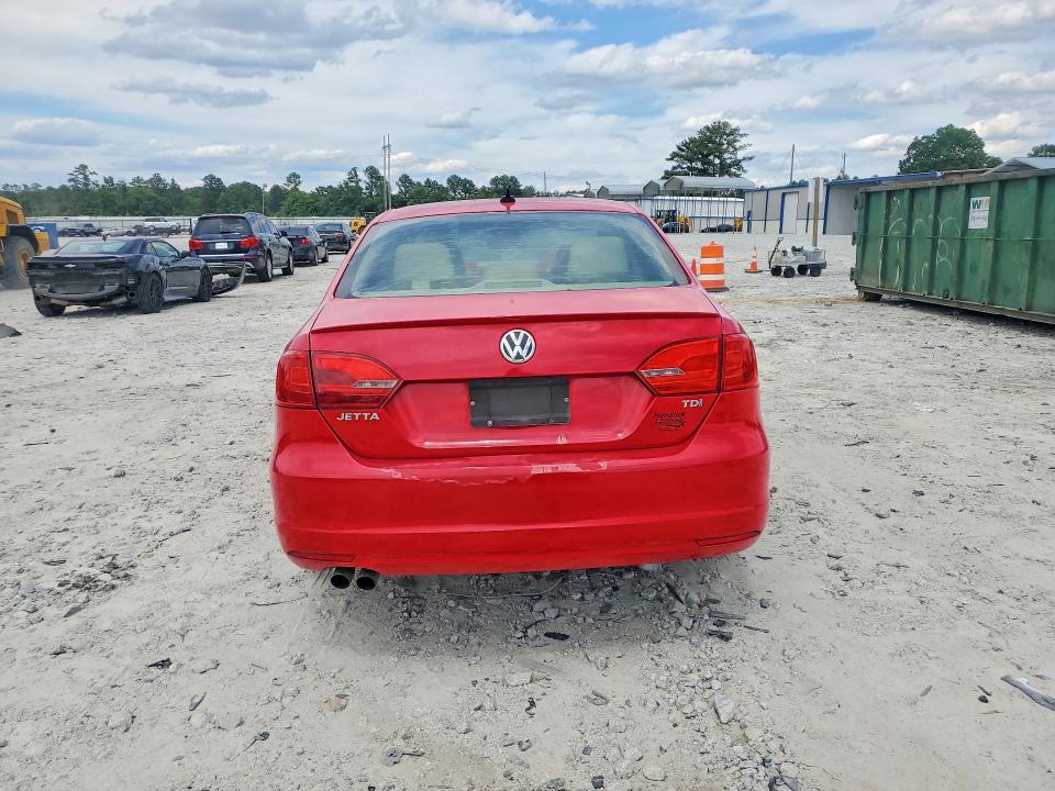 2012 Volkswagen Jetta VIN 3VWLL7AJ7CM377637 COPART salvage auction — FRONT END, GA - CERT OF TITLE-SALVAGE, sold $1,400 on 2026-08-12 (photo 6)