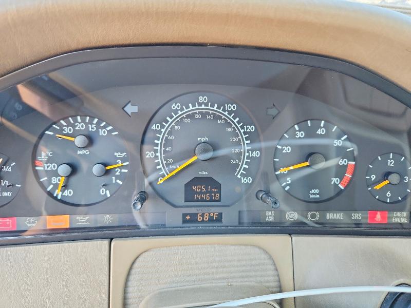 1999 Mercedes-benz S-klasse VIN WDBGA43G5XA431660 COPART salvage auction — FRONT END, Il - Salvage Certificate, sold $775 on 2026-07-21 (photo 9)