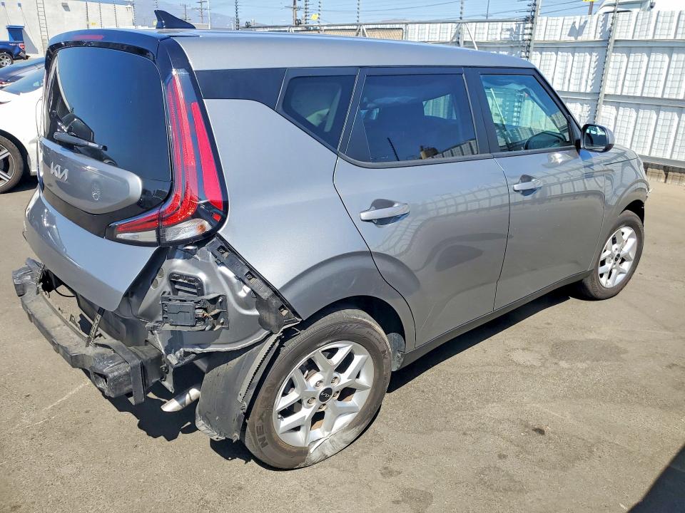 2025 Kia Soul VIN KNDJ23AU5S7937731 COPART salvage auction — REAR END, Ca - Salvage Certificate, sold $5,500 on 2026-07-08 (photo 3)
