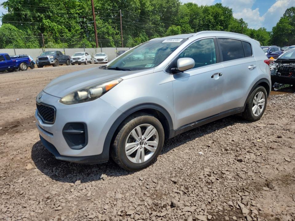 2017 Kia Sportage VIN KNDPM3AC6H7163655 COPART salvage auction — VANDALISM, Pa - Certificate Of Salvage, sold $2,300 on 2026-07-06 (photo 1)