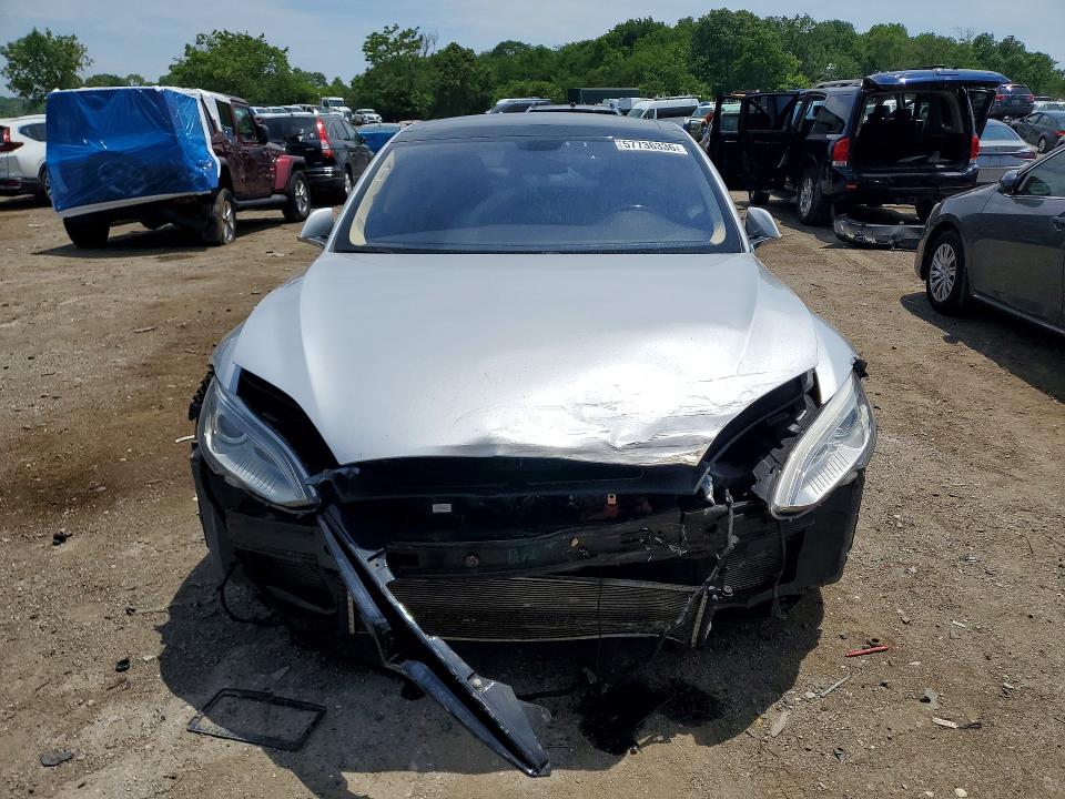 2014 Tesla VIN 5YJSA1H10EFP53321 COPART salvage auction — FRONT END, Md - Cert Of Salvage > 75% Damage, sold $1,950 on 2026-07-09 (photo 5)