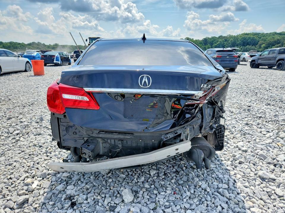 2017 Acura RLX VIN JH4KC1F54HC000861 COPART salvage auction — REAR END, GA - CERT OF TITLE-SALVAGE, sold $2,750 on 2026-07-23 (photo 6)