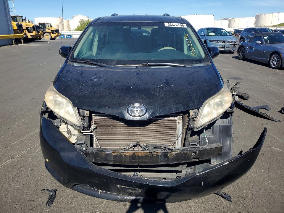 2013 Toyota Sienna VIN 5TDKK3DC1DS307706 COPART salvage auction — FRONT END, Ca - Salvage Certificate, sold $175 on 2026-07-22 (photo 5)