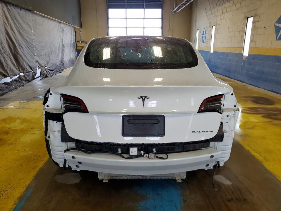 2022 Tesla Model 3 VIN 5YJ3E1EA0NF371982 COPART salvage auction — REAR END, In - Cert Of Title-Salvage Title, sold $5,500 on 2026-07-20 (photo 6)