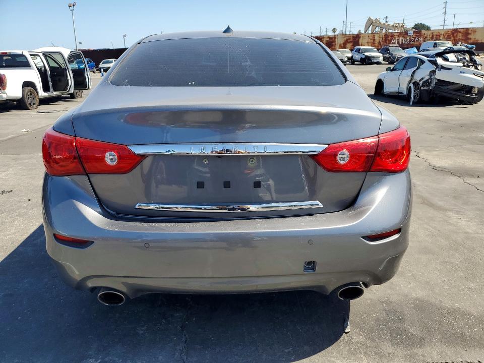 2014 Infiniti Q50 VIN JN1AV7AP5EM692205 COPART salvage auction — SIDE, Ca - Salvage Certificate, sold $1,050 on 2026-07-15 (photo 6)