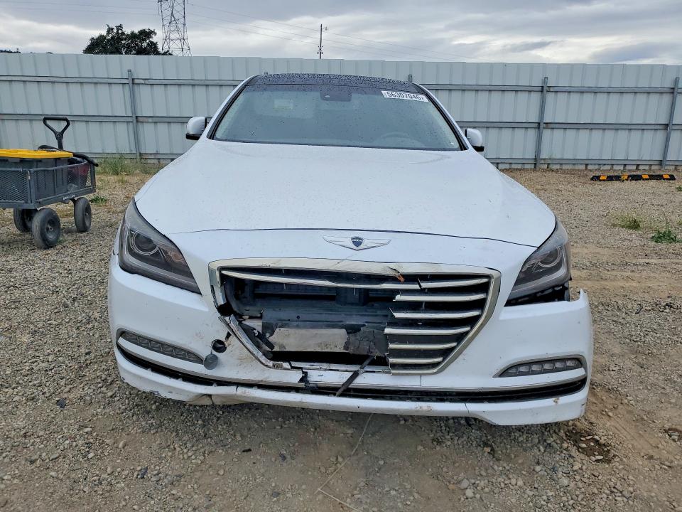 2016 Hyundai Genesis VIN KMHGN4JE2GU142947 COPART salvage auction — FRONT END, Ca - Salvage Certificate, sold $1,150 on 2026-07-24 (photo 5)