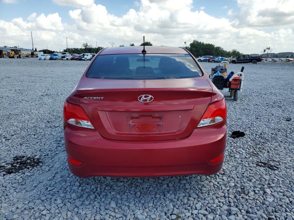 2017 Hyundai Accent VIN KMHCT4AE5HU378031 COPART salvage auction — FRONT END, Fl - Cert Of Title Slvg Rebuildable, sold $550 on 2026-07-10 (photo 6)