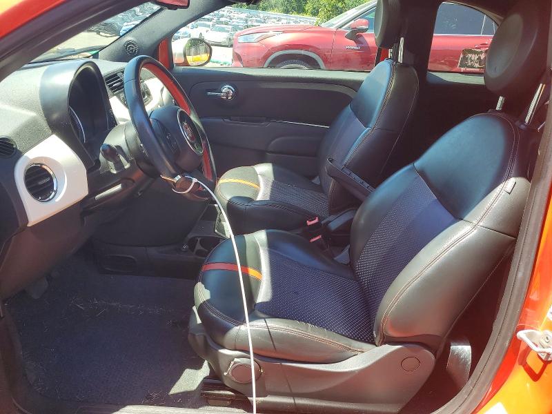 2013 Fiat 500 VIN 3C3CFFGE2DT751050 COPART salvage auction — FRONT END, Or - Salvage Title Certificate, sold $1,550 on 2026-07-27 (photo 7)