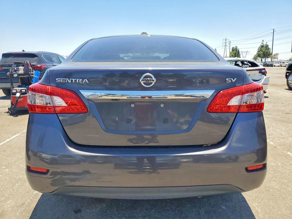 2015 Nissan Sentra VIN 3N1AB7AP3FL633741 COPART salvage auction — NORMAL WEAR, Ca - Dis/Dlr/Exp Only Clean Title, sold $925 on 2026-07-09 (photo 6)