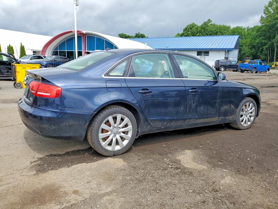 2011 Audi A4 VIN WAUFFAFL9BN048910 COPART salvage auction — MINOR DENT/SCRATCHES, MA - CERTIFICATE OF TITLE, sold $450 on 2026-07-02 (photo 3)