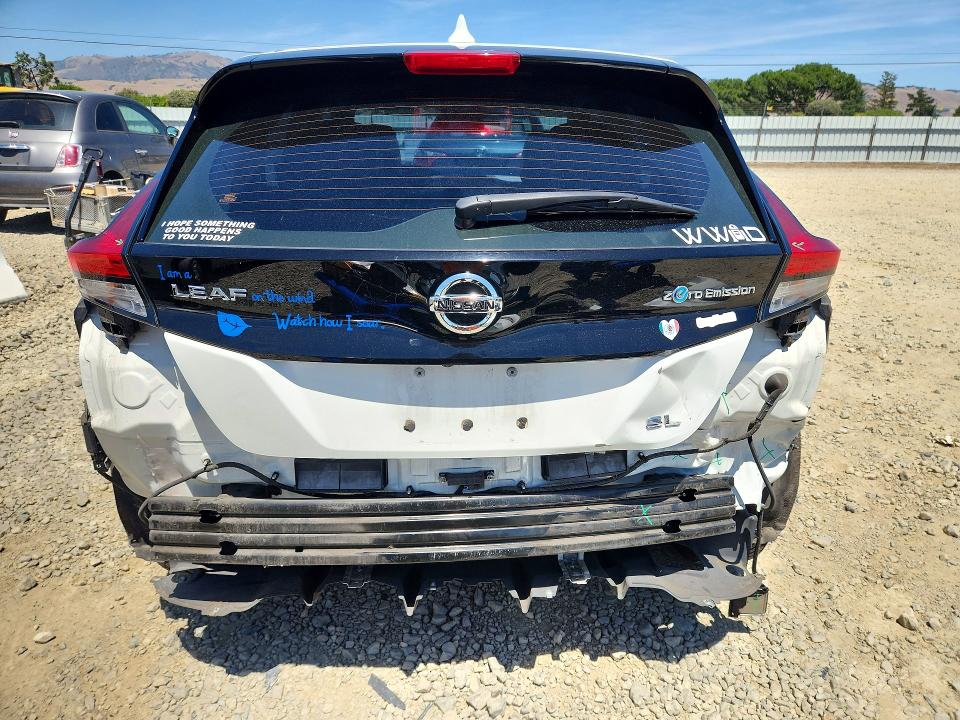 2019 Nissan Leaf VIN 1N4AZ1CP1KC303515 COPART salvage auction — REAR END, Ca - Salvage Certificate, sold $4,550 on 2026-07-09 (photo 6)