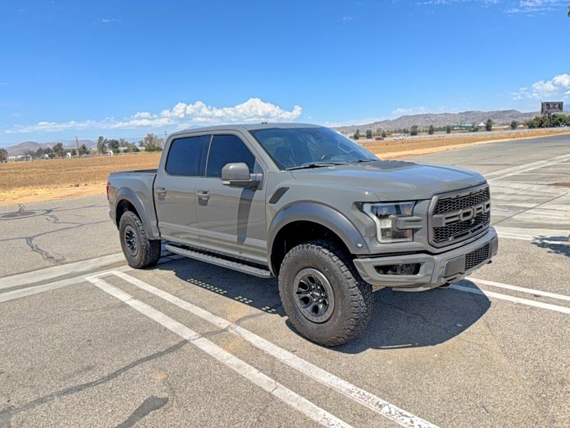 2018 Ford F-150 VIN 1FTFW1RG8JFA05959 COPART salvage auction — NORMAL WEAR, Ca - Certificate Of Title (P), sold $23,600 on 2026-07-02 (photo 1)