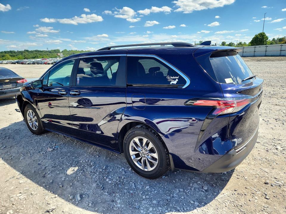 2021 Toyota Sienna VIN 5TDJRKEC6MS013895 COPART salvage auction — FRONT END, Il - Salvage Certificate, sold $9,200 on 2026-07-20 (photo 2)