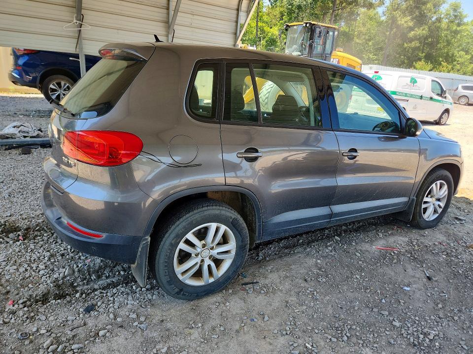 2014 Volkswagen Tiguan VIN WVGAV3AX8EW625118 COPART salvage auction — FRONT END, Sc - Cert Of Title-Salvage, sold $850 on 2026-08-11 (photo 3)