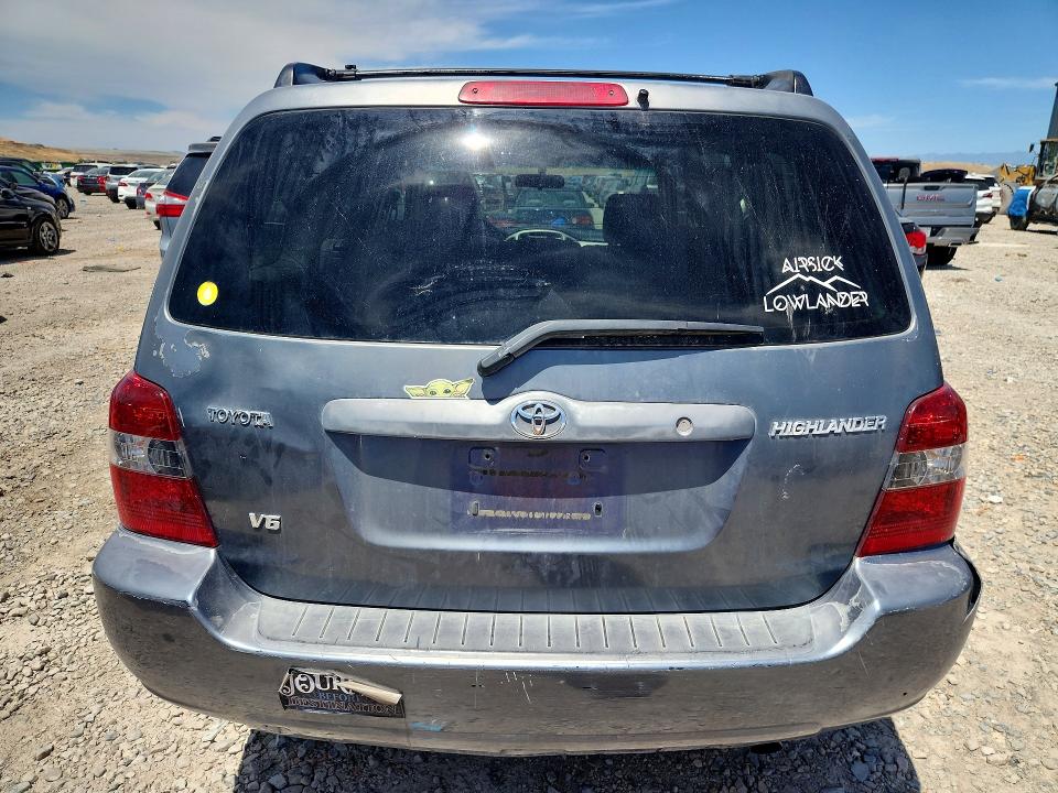 2005 Toyota Highlander VIN JTEDP21A850084992 COPART salvage auction — MECHANICAL, Ut - Certificate Of Title, sold $450 on 2026-07-17 (photo 6)