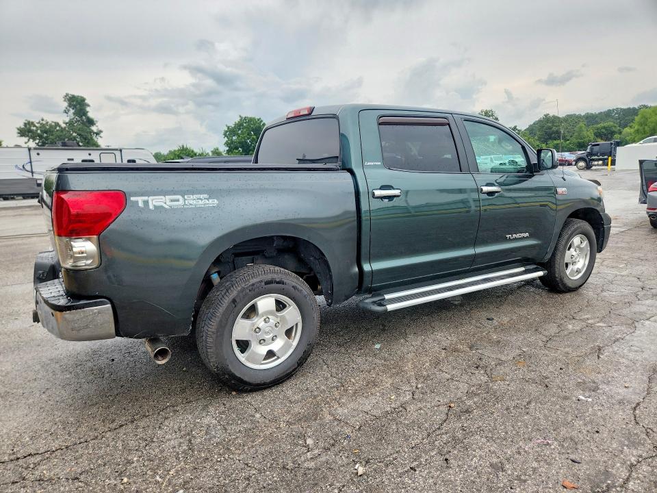 2007 Toyota Tundra VIN 5TFDV58107X026578 COPART salvage auction — HAIL, Mo - Salvage Certificate Of Title, sold $3,700 on 2026-07-27 (photo 3)