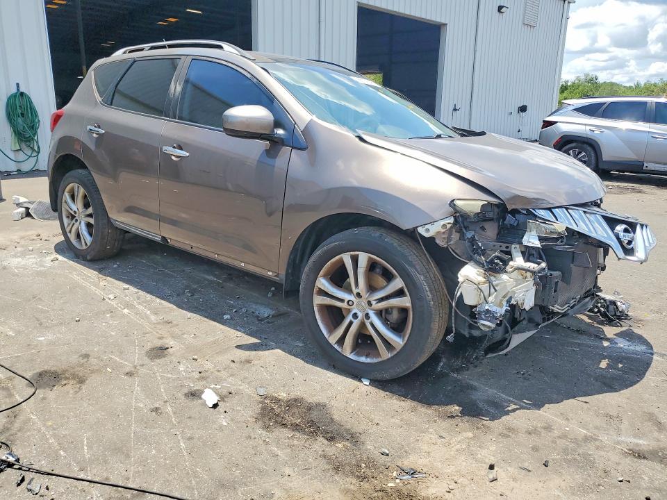 2010 Nissan Murano VIN JN8AZ1MU1AW008544 COPART salvage auction — FRONT END, FL - CERTIFICATE OF DESTRUCTION, sold $275 on 2026-07-22 (photo 4)