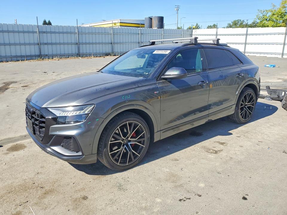2021 Audi Q8 VIN WA1FVBF19MD021963 COPART salvage auction — REAR END, Ca - Salvage Certificate, sold $18,500 on 2026-07-16 (photo 1)